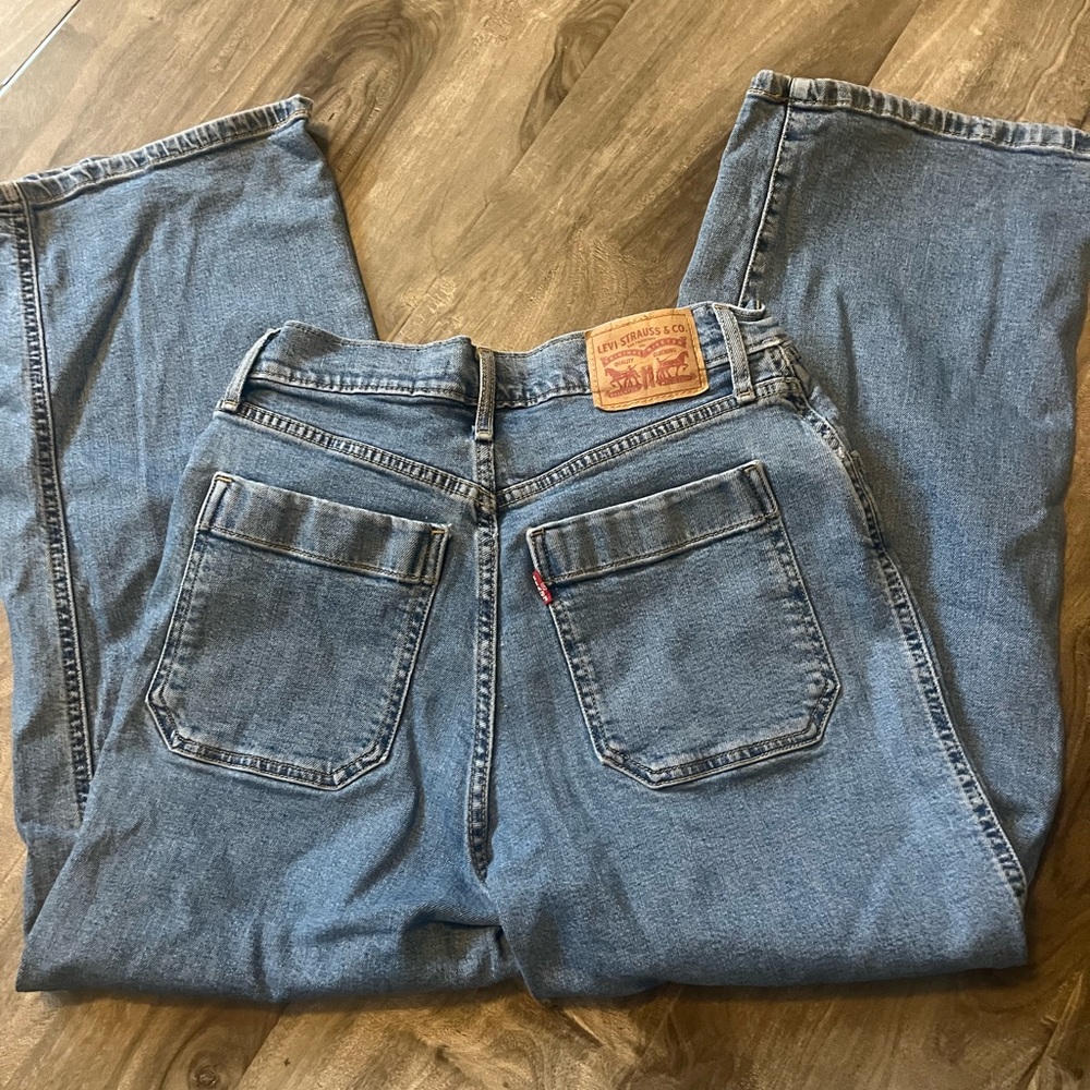 levi’s high rise wide leg jeans